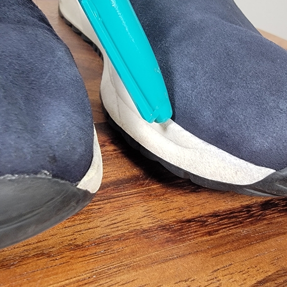 Naturalizer Blue Suede Leather Slip-On Women's Shoes Size 8 Slip On Sneakers - Picture 10 of 15